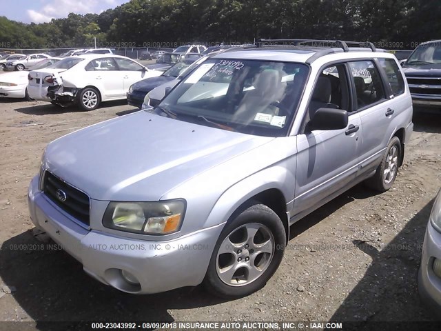 JF1SG65673H752388 - 2003 SUBARU FORESTER 2.5XS ნაცრისფერი ფოტო 2