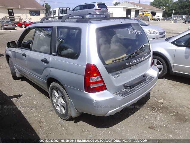 JF1SG65673H752388 - 2003 SUBARU FORESTER 2.5XS ნაცრისფერი ფოტო 3