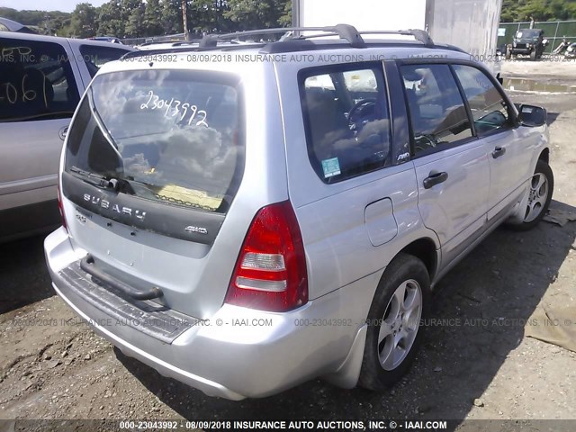 JF1SG65673H752388 - 2003 SUBARU FORESTER 2.5XS ნაცრისფერი ფოტო 4