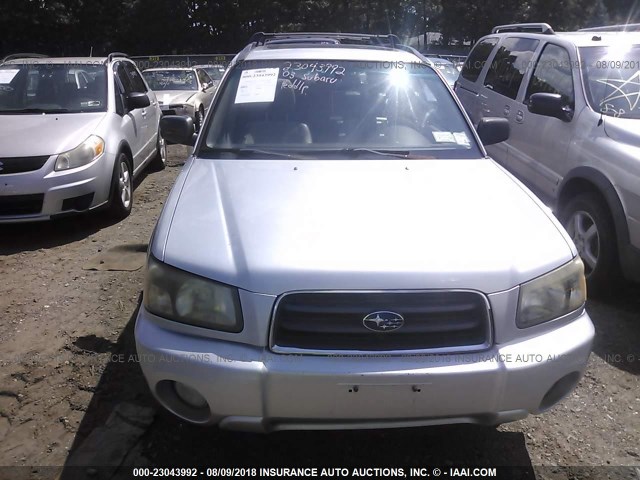 JF1SG65673H752388 - 2003 SUBARU FORESTER 2.5XS ნაცრისფერი ფოტო 6
