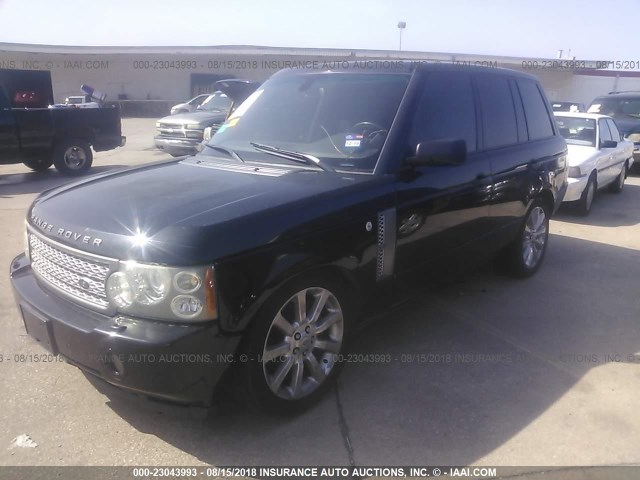 SALMF13468A276833 - 2008 LAND ROVER RANGE ROVER SUPERCHARGED BLACK photo 2