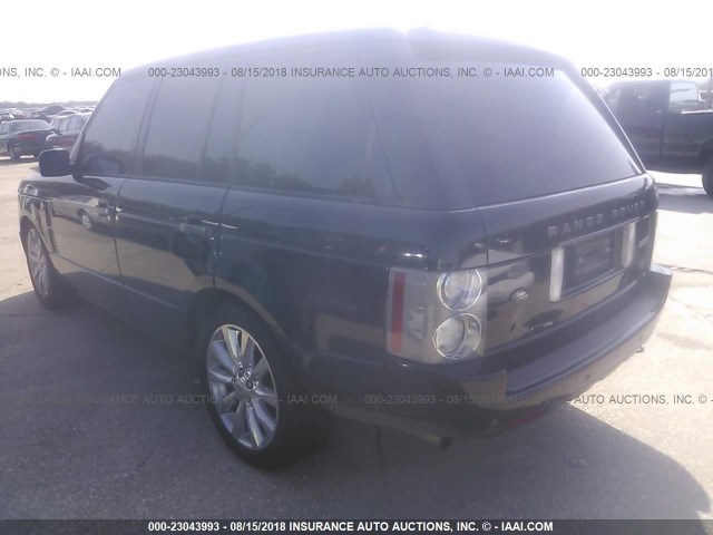 SALMF13468A276833 - 2008 LAND ROVER RANGE ROVER SUPERCHARGED BLACK photo 3