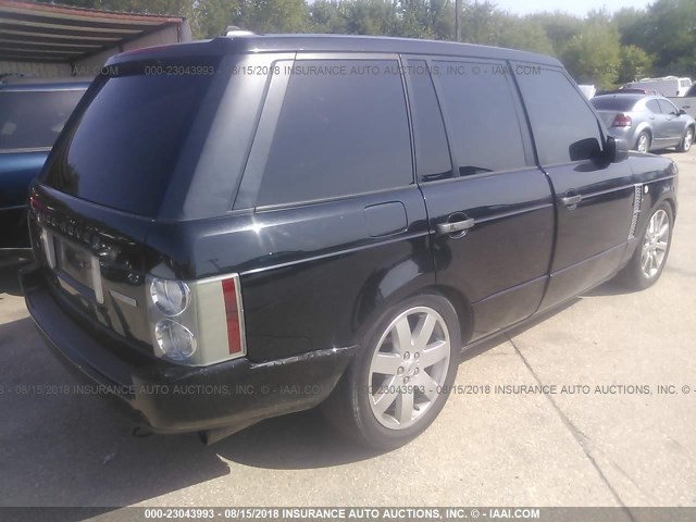 SALMF13468A276833 - 2008 LAND ROVER RANGE ROVER SUPERCHARGED BLACK photo 4