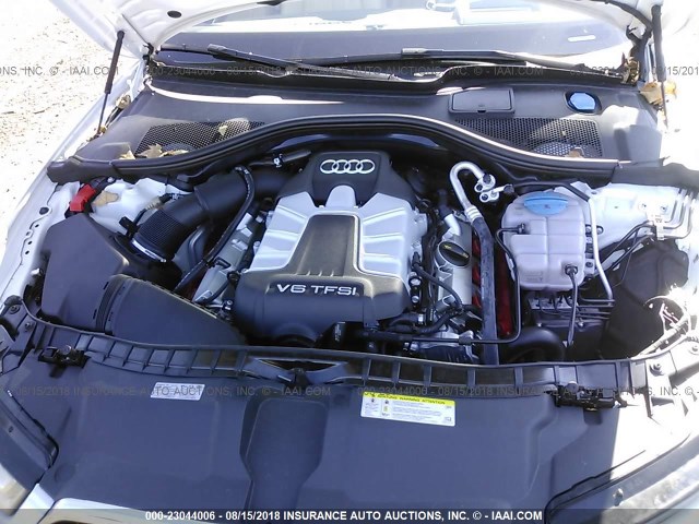 WAUHGAFC0FN046278 - 2015 AUDI A6 PRESTIGE თეთრი ფოტო 10