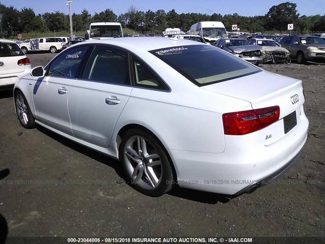 WAUHGAFC0FN046278 - 2015 AUDI A6 PRESTIGE თეთრი ფოტო 3