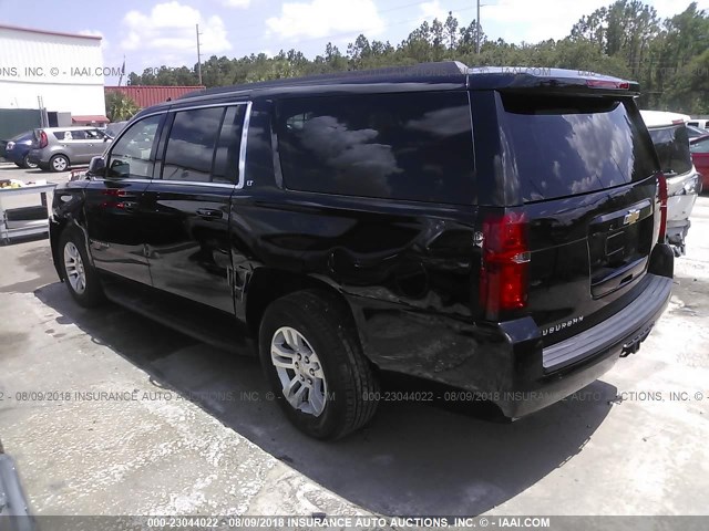 1GNSCHKC1JR166280 - 2018 CHEVROLET SUBURBAN C1500 LT BLACK photo 3