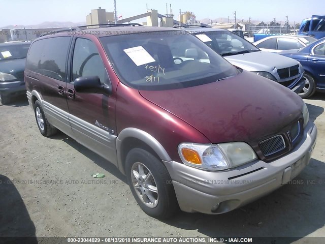 1GMDX03EXXD275670 - 1999 PONTIAC MONTANA / TRANS S  RED photo 1