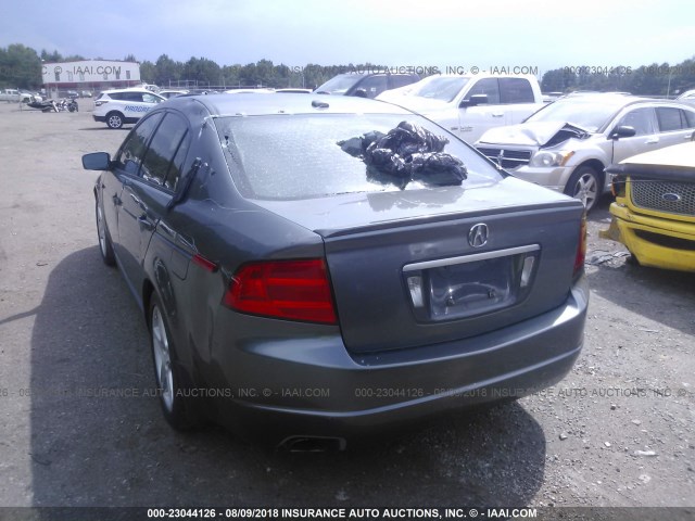 19UUA66235A069276 - 2005 ACURA TL GRAY photo 6