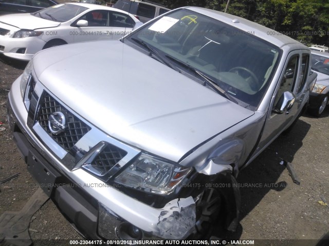 1N6AD0EV0DN741414 - 2013 NISSAN FRONTIER S/SV/SL/PRO-4X SILVER photo 2