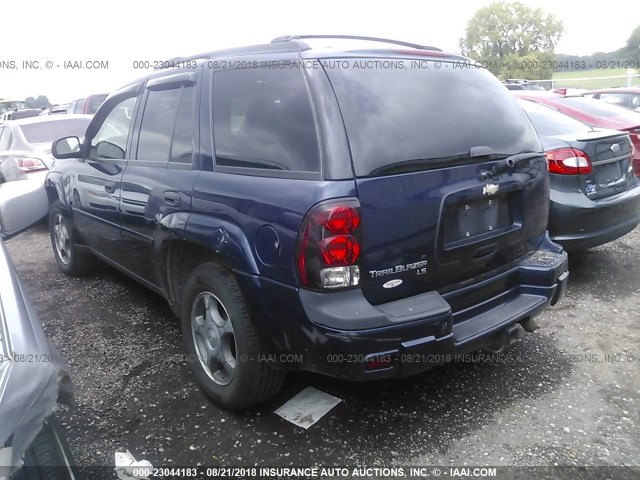 1GNDT13SX72290927 - 2007 CHEVROLET TRAILBLAZER LS/LT BLUE photo 3