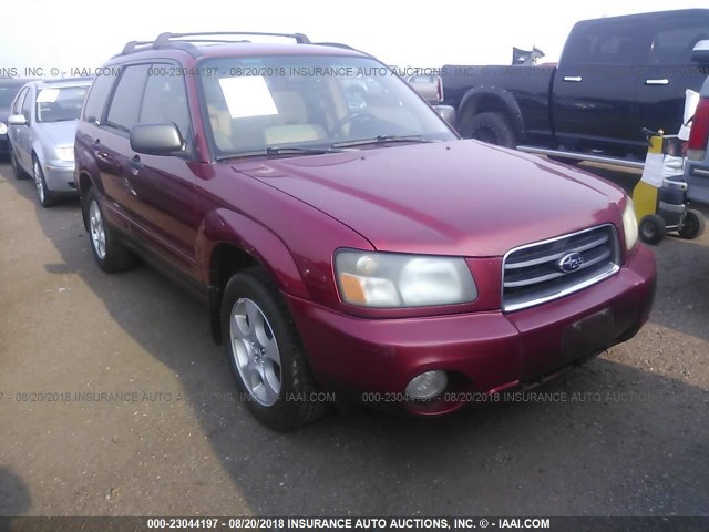 JF1SG65663G717220 - 2003 SUBARU FORESTER 2.5XS BURGUNDY photo 1