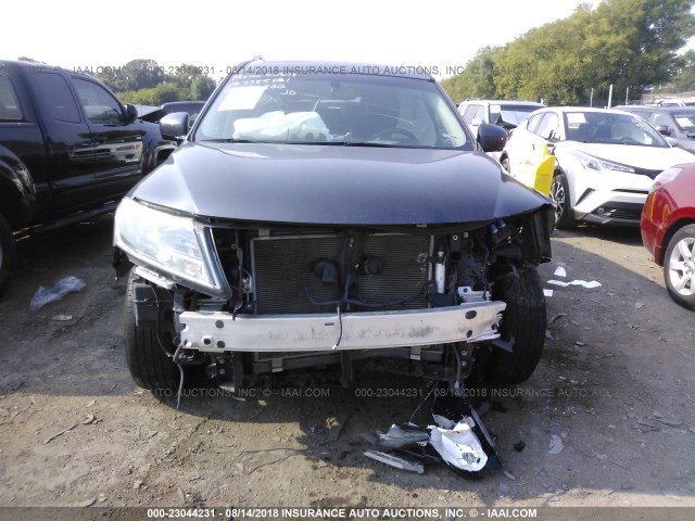 5N1AR2MN6EC650822 - 2014 NISSAN PATHFINDER S/SV/SL/PLATINUM GRAY photo 6