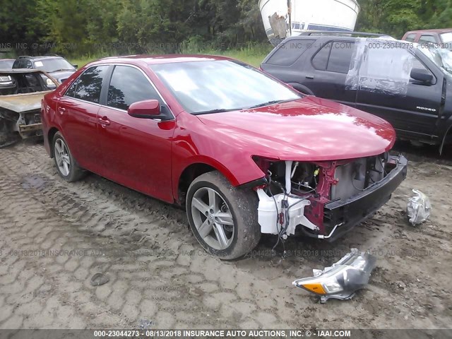 4T1BF1FK5EU851888 - 2014 TOYOTA CAMRY L/SE/LE/XLE RED photo 1