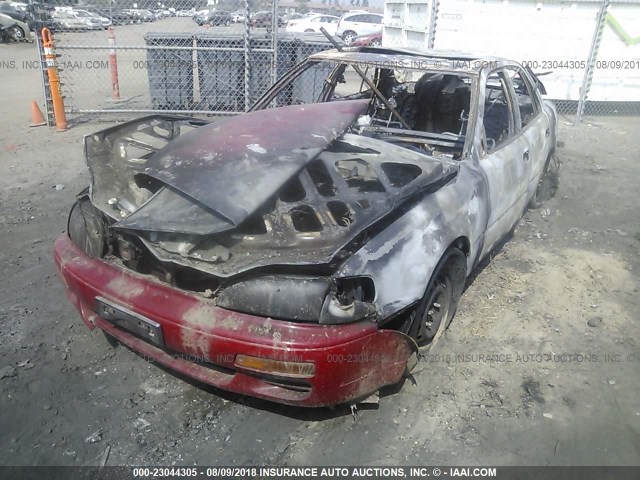 4T1BG12K1TU785890 - 1996 TOYOTA CAMRY DX/LE/XLE RED photo 2