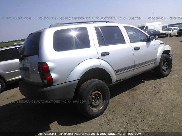 1D4HB38N55F624575 - 2005 DODGE DURANGO ST SILVER photo 4