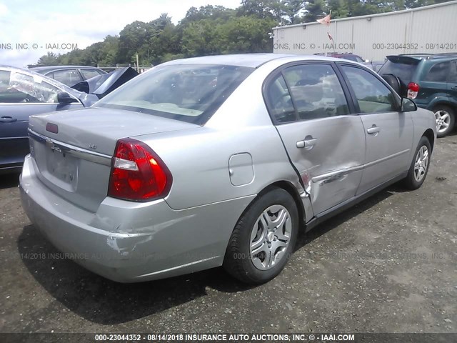 1G1ZS58F97F309120 - 2007 CHEVROLET MALIBU LS SILVER photo 4