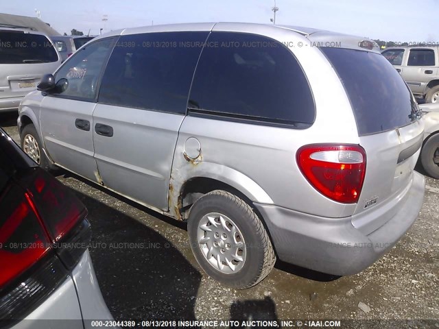 1C4GJ25361B248088 - 2001 CHRYSLER VOYAGER SILVER photo 3