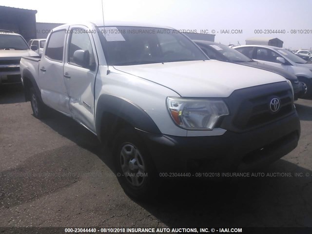 5TFJX4CN2DX034405 - 2013 TOYOTA TACOMA DOUBLE CAB WHITE photo 1