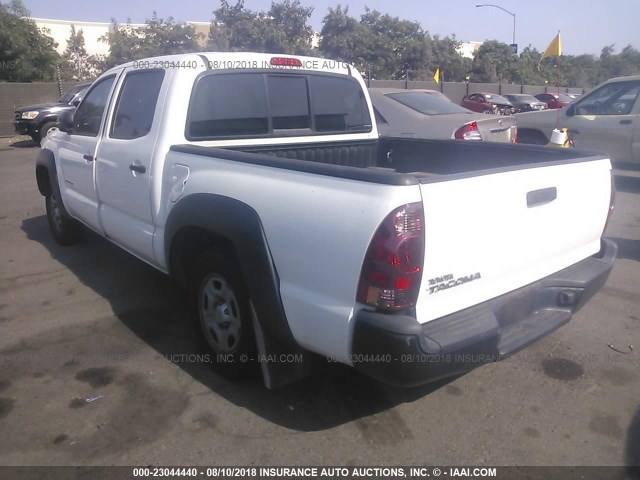 5TFJX4CN2DX034405 - 2013 TOYOTA TACOMA DOUBLE CAB თეთრი ფოტო 3