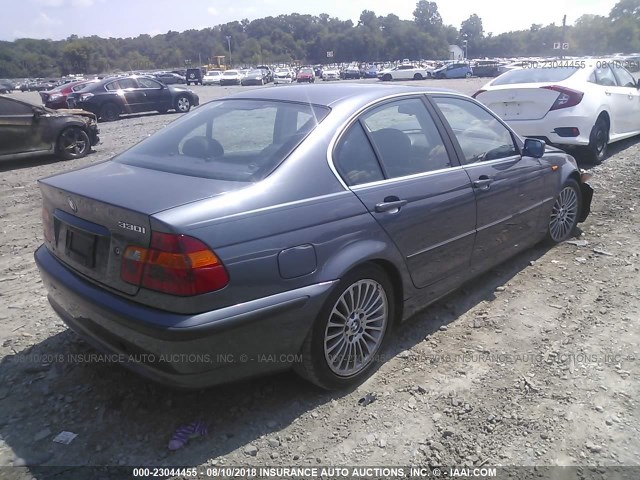 WBAEV53492KM17270 - 2002 BMW 330 I GRAY photo 4