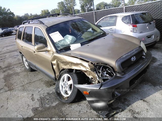 KM8SC13D84U662987 - 2004 HYUNDAI SANTA FE GLS/LX TAN photo 1