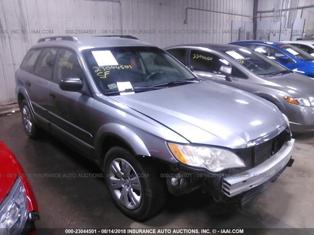 4S4BP60C187341701 - 2008 SUBARU OUTBACK SILVER photo 1