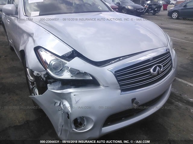 JN1BY1AP6DM511653 - 2013 INFINITI M37 SILVER photo 6