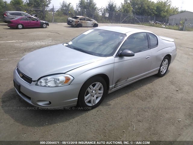 2G1WK15K879216529 - 2007 CHEVROLET MONTE CARLO LT SILVER photo 2