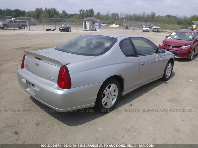 2G1WK15K879216529 - 2007 CHEVROLET MONTE CARLO LT SILVER photo 4