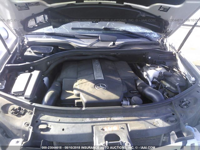 4JGBB75E66A081620 - 2006 MERCEDES-BENZ ML 500 SILVER photo 10