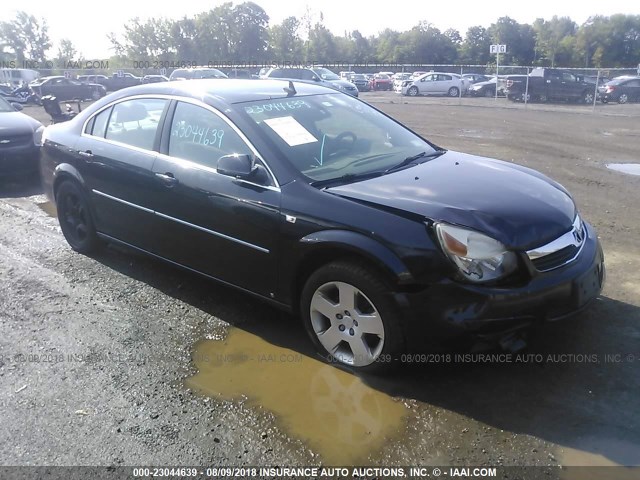 1G8ZS57N38F132690 - 2008 SATURN AURA XE BLACK photo 1