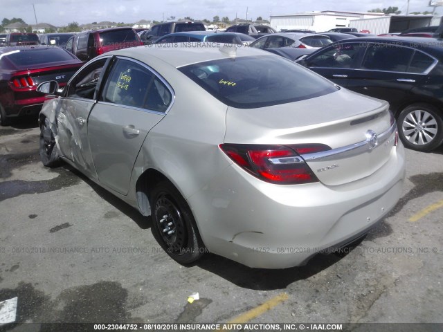 2G4GK5EX4G9175651 - 2016 BUICK REGAL GRAY photo 3