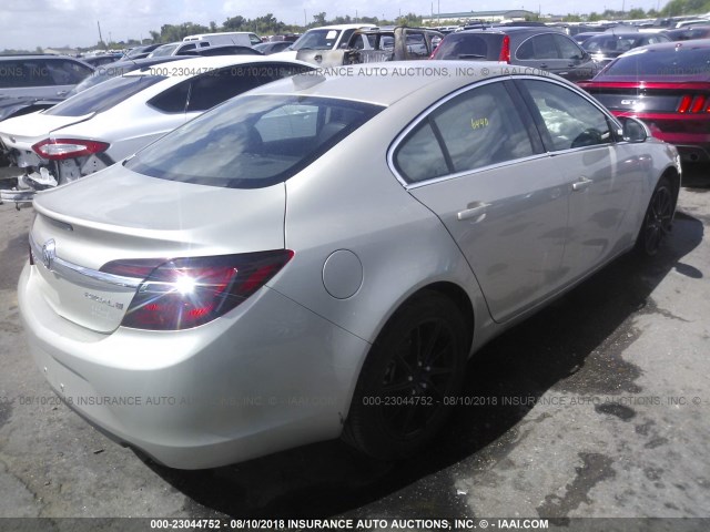 2G4GK5EX4G9175651 - 2016 BUICK REGAL GRAY photo 4