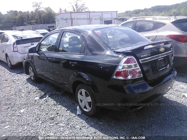 KL1TD56E69B657136 - 2009 CHEVROLET AVEO LS/LT 黑色 照片 3