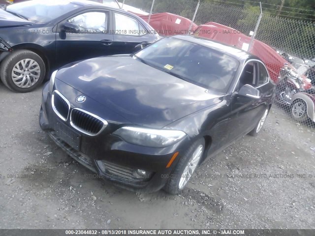 WBA1F5C59EVV99043 - 2014 BMW 228 I BLACK photo 2