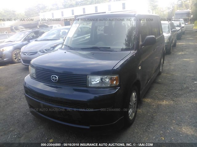 JTLKT324850171009 - 2005 TOYOTA SCION XB Dunkelblau Foto 2