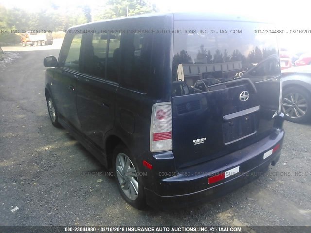JTLKT324850171009 - 2005 TOYOTA SCION XB Dunkelblau Foto 3