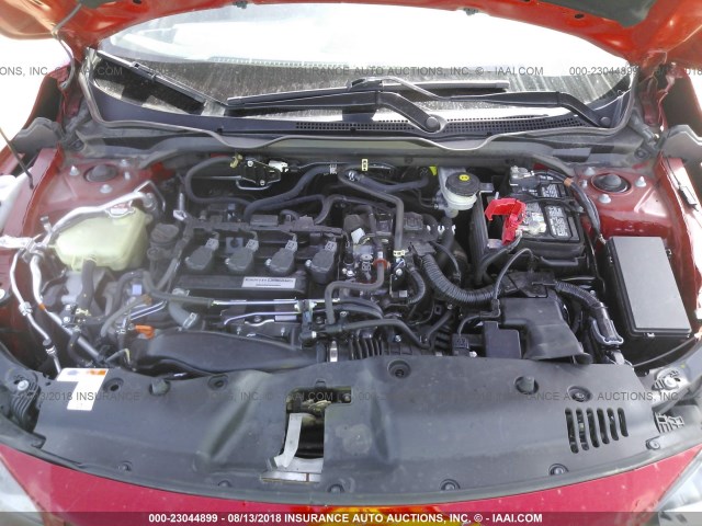 2HGFC3B78GH358547 - 2016 HONDA CIVIC EXL 红色 照片 10