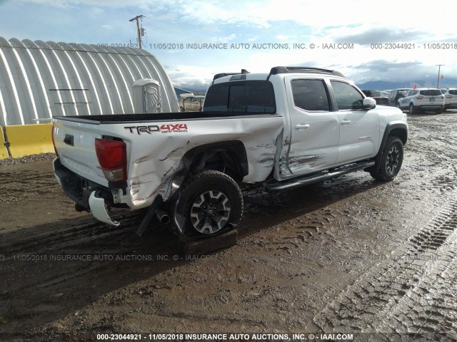 5TFDZ5BN3HX022252 - 2017 TOYOTA TACOMA DBL CAB/SR5/TRD SPORT/OR WHITE photo 4