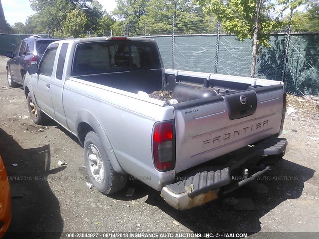 1N6DD26S42C343418 - 2002 NISSAN FRONTIER KING CAB XE SILVER photo 3