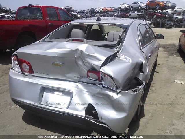 1G1ZC5E08CF367291 - 2012 CHEVROLET MALIBU 1LT ვერცხლისფერი ფოტო 6