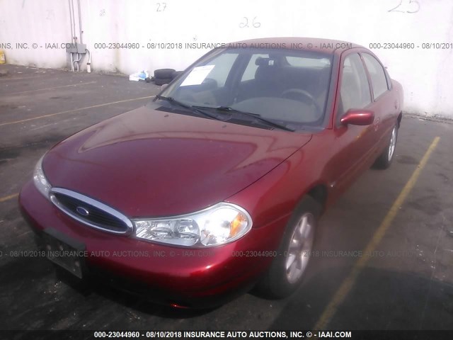 1FAFP6636WK222667 - 1998 FORD CONTOUR LX/SPORT/SE RED photo 2