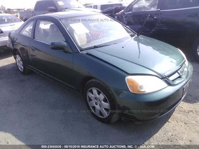 1HGEM21911L082048 - 2001 HONDA CIVIC SI/EX GREEN photo 1