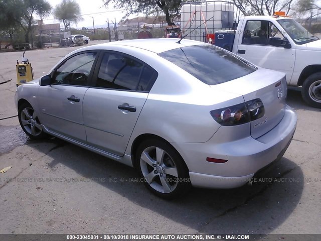 JM1BK323X61511701 - 2006 MAZDA 3 S SILVER photo 3