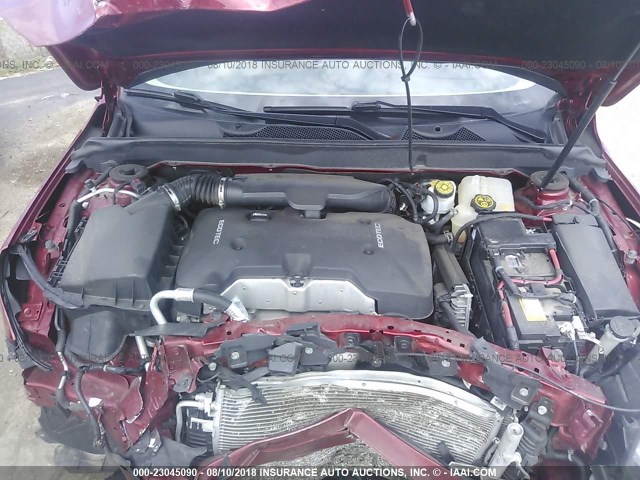 1G11C5SL7EF198508 - 2014 CHEVROLET MALIBU 1LT წითელი ფოტო 10