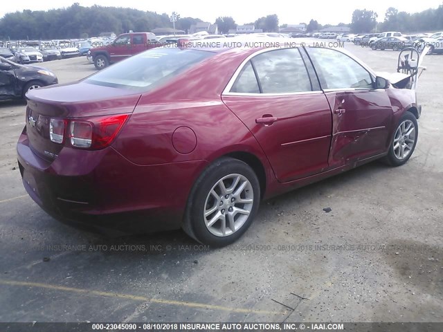 1G11C5SL7EF198508 - 2014 CHEVROLET MALIBU 1LT წითელი ფოტო 4