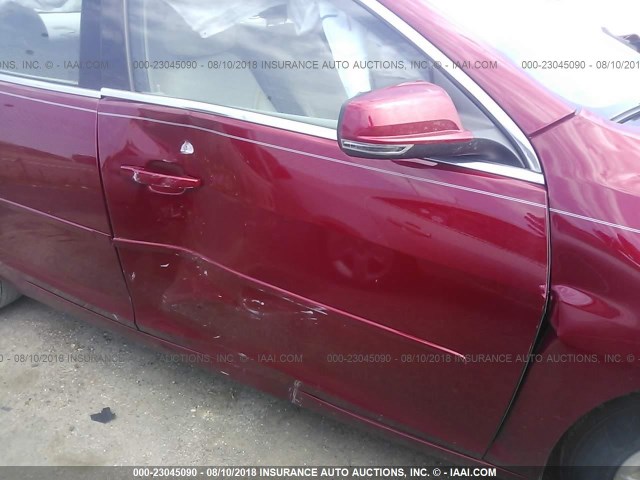 1G11C5SL7EF198508 - 2014 CHEVROLET MALIBU 1LT წითელი ფოტო 6