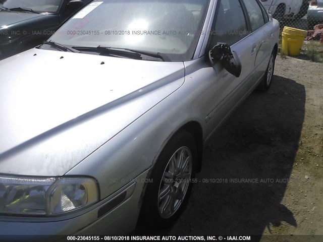 YV1TS59H541379777 - 2004 VOLVO S80 2.5T SILVER photo 6