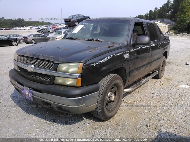 3GNEC13T33G249537 - 2003 CHEVROLET AVALANCHE C1500 BLACK photo 2