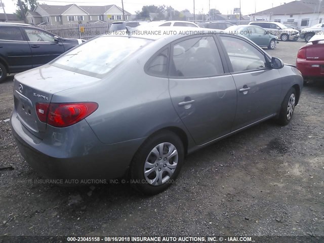 KMHDU46D79U826160 - 2009 HYUNDAI ELANTRA GLS/SE GRAY photo 4